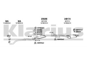 KLARIUS 600057E išmetimo sistema 
 Išmetimo sistema -> Išmetimo sistema, visa