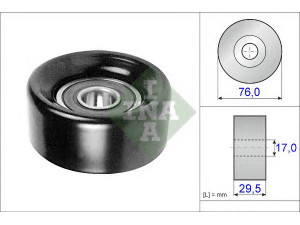 INA 532 0492 10 kreipiantysis skriemulys, V formos rumbuotas diržas 
 Diržinė pavara -> V formos rumbuotas diržas/komplektas -> Laisvasis/kreipiamasis skriemulys
31190-RCA-A02, 31190-RCA-A02