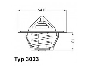 WAHLER 3023.87D termostatas, aušinimo skystis 
 Aušinimo sistema -> Termostatas/tarpiklis -> Thermostat
415 4312, 415 4313, EA03222101