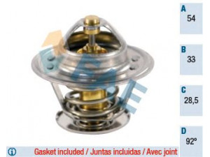 FAE 5302492 termostatas, aušinimo skystis 
 Aušinimo sistema -> Termostatas/tarpiklis -> Thermostat
6058444, 1338046, 90009956