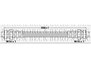 BORG & BECK BBH6727 stabdžių žarnelė 
 Stabdžių sistema -> Stabdžių žarnelės
D061-43-810E, D06143810C, D06143810E