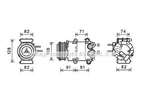 AVA QUALITY COOLING FDK498 kompresorius, oro kondicionierius 
 Oro kondicionavimas -> Kompresorius/dalys
1746701, 1774907, AP3119D629BA