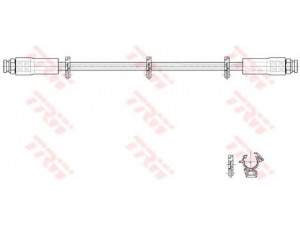 TRW PHA297 stabdžių žarnelė 
 Stabdžių sistema -> Stabdžių žarnelės
0000060507998, 0060507992, 0060546644