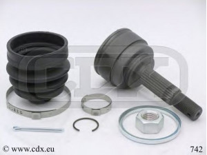 CDX 742 jungčių komplektas, kardaninis velenas 
 Ratų pavara -> Sujungimai/komplektas
392114F125