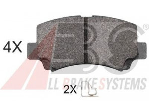 A.B.S. 37086 OE stabdžių trinkelių rinkinys, diskinis stabdys 
 Techninės priežiūros dalys -> Papildomas remontas
55810-75F10, 55810-75F30, 5581075F00