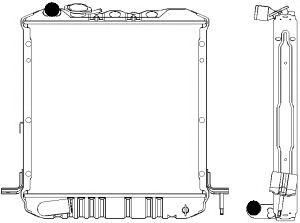 SAKURA  Automotive 1241-0213 radiatorius, variklio aušinimas