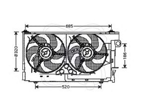 ELECTRO AUTO 32VC010 ventiliatorius, radiatoriaus
125363, 125366, 125373, 125385
