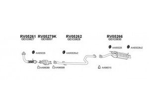 VENEPORTE 050054 išmetimo sistema 
 Išmetimo sistema -> Išmetimo sistema, visa