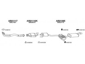 VENEPORTE 010025 išmetimo sistema 
 Išmetimo sistema -> Išmetimo sistema, visa