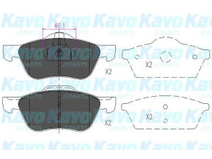 KAVO PARTS KBP-6560 stabdžių trinkelių rinkinys, diskinis stabdys 
 Techninės priežiūros dalys -> Papildomas remontas
410609F525
