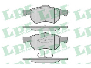 LPR 05P841 stabdžių trinkelių rinkinys, diskinis stabdys 
 Techninės priežiūros dalys -> Papildomas remontas
05015365AA, 05072215A, 05072216A