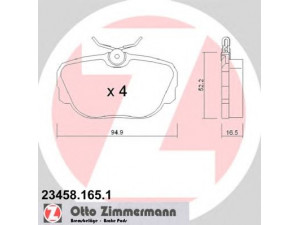 ZIMMERMANN 23458.165.1 stabdžių trinkelių rinkinys, diskinis stabdys 
 Techninės priežiūros dalys -> Papildomas remontas
SFP100470, SFP100490, STC1879, STC3684