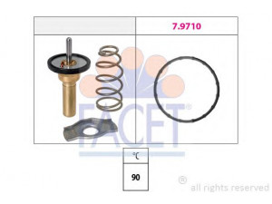 FACET 7.8774 termostatas, aušinimo skystis 
 Aušinimo sistema -> Termostatas/tarpiklis -> Thermostat
1305A100, A 132 200 00 15