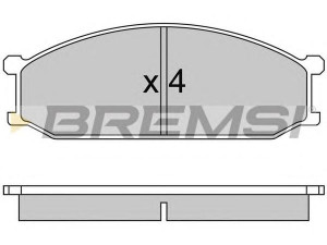 BREMSI BP2233 stabdžių trinkelių rinkinys, diskinis stabdys 
 Techninės priežiūros dalys -> Papildomas remontas
MB150804, MB150824, MB377820, MB895155