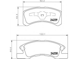 HELLA 8DB 355 012-051 stabdžių trinkelių rinkinys, diskinis stabdys 
 Techninės priežiūros dalys -> Papildomas remontas
04465B2030, 04465B2040, 0449197214