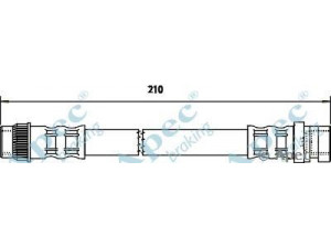 APEC braking HOS3475 stabdžių žarnelė 
 Stabdžių sistema -> Stabdžių žarnelės
8200256166