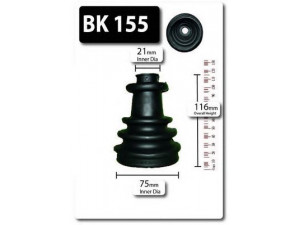 SHAFTEC BK155 gofruotoji membrana, kardaninis velenas 
 Ratų pavara -> Gofruotoji membrana