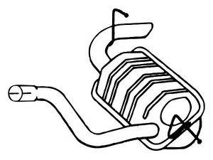 FENNO P3754 galinis duslintuvas 
 Išmetimo sistema -> Duslintuvas
6394903781