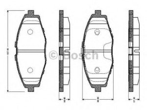 BOSCH 0 986 TB2 342 stabdžių trinkelių rinkinys, diskinis stabdys 
 Techninės priežiūros dalys -> Papildomas remontas
96 288 629, 96 316 582, 96 446 176