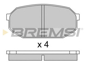 BREMSI BP2249 stabdžių trinkelių rinkinys, diskinis stabdys 
 Techninės priežiūros dalys -> Papildomas remontas
MB500465, HE213328Z, HE213328ZA