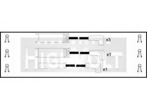 STANDARD OEF902 uždegimo laido komplektas 
 Kibirkšties / kaitinamasis uždegimas -> Uždegimo laidai/jungtys