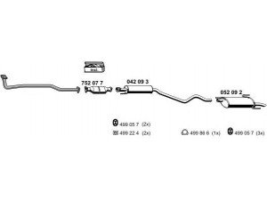ERNST 050293 išmetimo sistema 
 Išmetimo sistema -> Išmetimo sistema, visa