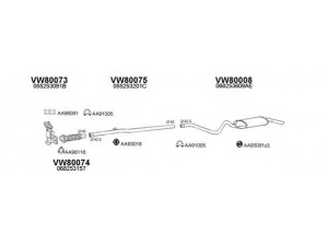 VENEPORTE 800025 išmetimo sistema 
 Išmetimo sistema -> Išmetimo sistema, visa