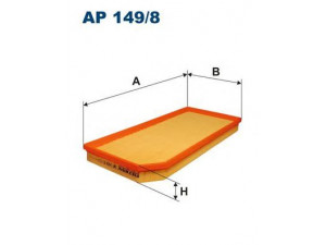 FILTRON AP149/8 oro filtras 
 Techninės priežiūros dalys -> Techninės priežiūros intervalai
06F133843A, 06F133843A, 06F133843A