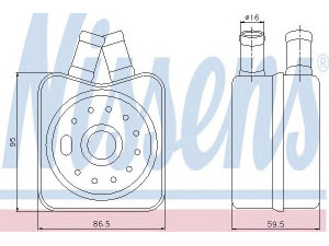 NISSENS 90608 alyvos aušintuvas, variklio alyva 
 Aušinimo sistema -> Radiatorius/alyvos aušintuvas -> Alyvos aušintuvas
028.117.021 B, 028.117.021 K, 028.117.021 L