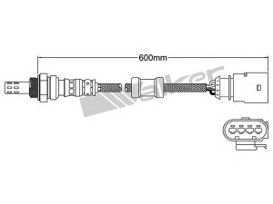 WALKER PRODUCTS 250-24953 lambda jutiklis 
 Variklis -> Variklio elektra
06E 906 265 N, 06E906265AB, 06E906265J