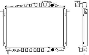 SAKURA  Automotive 1211-0212 radiatorius, variklio aušinimas