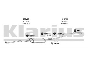 KLARIUS 600300E išmetimo sistema 
 Išmetimo sistema -> Išmetimo sistema, visa