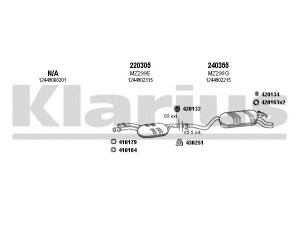 KLARIUS 600534E išmetimo sistema 
 Išmetimo sistema -> Išmetimo sistema, visa