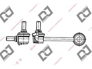 DJ PARTS DL1279 šarnyro stabilizatorius 
 Ašies montavimas/vairavimo mechanizmas/ratai -> Stabilizatorius/fiksatoriai -> Savaime išsilyginanti atrama
55580-3E050