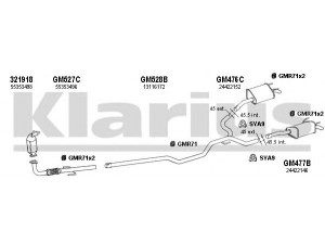 KLARIUS 391273U išmetimo sistema 
 Išmetimo sistema -> Išmetimo sistema, visa