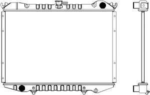 SAKURA  Automotive 1120-0103 radiatorius, variklio aušinimas