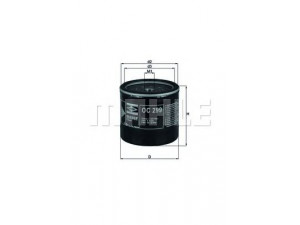 KNECHT OC 299 alyvos filtras 
 Techninės priežiūros dalys -> Techninės priežiūros intervalai
93156631, 94028863, ME004099, ME014833