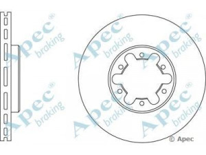 APEC braking DSK2531 stabdžių diskas
402069X403