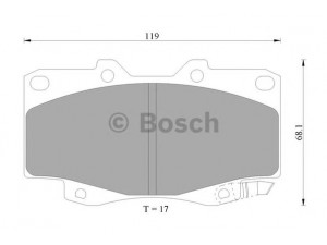 BOSCH 0 986 AB1 415 stabdžių trinkelių rinkinys, diskinis stabdys 
 Techninės priežiūros dalys -> Papildomas remontas
04465 0K020, 04465-YZZQ5