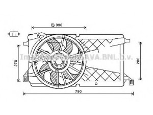 AVA QUALITY COOLING FD7566 ventiliatorius, radiatoriaus 
 Aušinimo sistema -> Oro aušinimas
1300810, 1362061, 3M5H8C607WB
