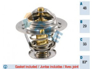 FAE 5304783 termostatas, aušinimo skystis 
 Aušinimo sistema -> Termostatas/tarpiklis -> Thermostat
90916-03046-000, 90916-03069-000