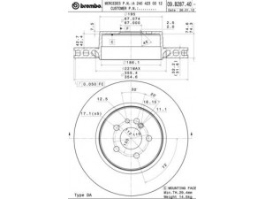 BREMBO 09.B287.41 stabdžių diskas 
 Dviratė transporto priemonės -> Stabdžių sistema -> Stabdžių diskai / priedai
2404230312