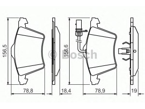 BOSCH 0 986 494 415 stabdžių trinkelių rinkinys, diskinis stabdys 
 Techninės priežiūros dalys -> Papildomas remontas
7D0 698 151 A