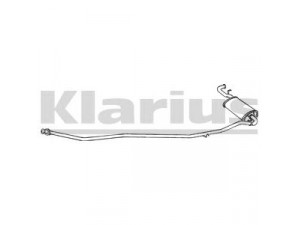 KLARIUS 270290 galinis duslintuvas 
 Išmetimo sistema -> Duslintuvas
6A0253609B, 6A0253609E, 6A0253609B