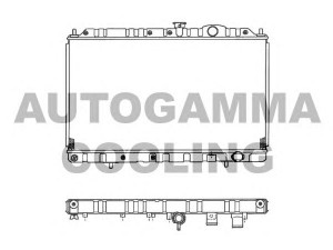 AUTOGAMMA 102176 radiatorius, variklio aušinimas