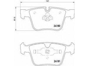 BREMBO P 50 116 stabdžių trinkelių rinkinys, diskinis stabdys 
 Techninės priežiūros dalys -> Papildomas remontas
1644201020, 1644202420, A1644201020