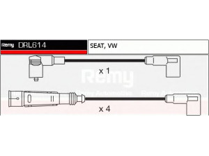 DELCO REMY DRL614 uždegimo laido komplektas 
 Kibirkšties / kaitinamasis uždegimas -> Uždegimo laidai/jungtys
032905483G, N104300.03
