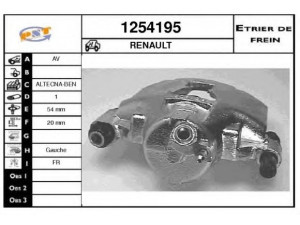 SNRA 1254195 stabdžių apkaba
7701202477