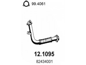 ASSO 12.1095 išleidimo kolektorius 
 Išmetimo sistema -> Išmetimo vamzdžiai
77811401, 82434001