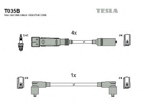 TESLA T035B uždegimo laido komplektas 
 Kibirkšties / kaitinamasis uždegimas -> Uždegimo laidai/jungtys
803998031